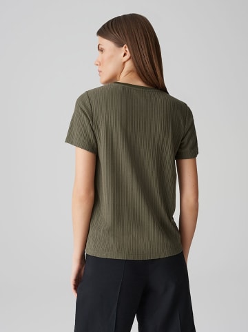 OPUS Koszulka "Sendrasa" w kolorze khaki