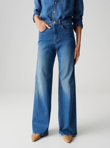 OPUS Spijkerbroek "Melly" - Palazzo fit - blauw
