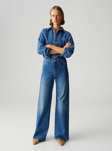 OPUS Spijkerbroek "Melly" - Palazzo fit - blauw