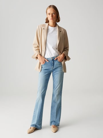 OPUS Spijkerbroek "Enja" - flare fit - lichtblauw