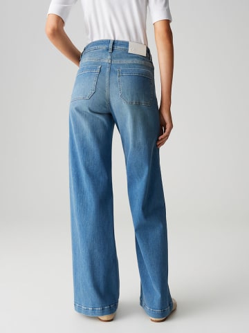 OPUS Spijkerbroek "Melly" - Palazzo fit - blauw