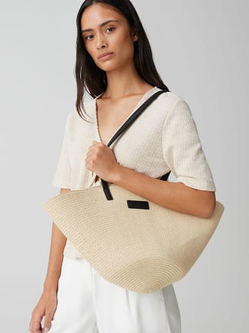 OPUS Schultertasche "Aveliena" in Beige - (B)53 x (H)24 x (T)19 cm