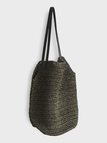 Schultertasche "Atropi" in Dunkelgrün - (B)40,5 x (H)42 x (T)5 cm