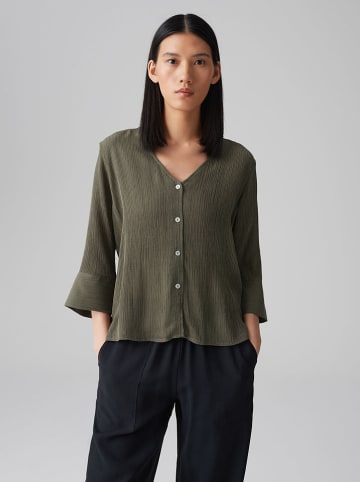 OPUS Bluzka "Felsea" w kolorze khaki