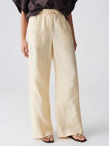 OPUS Linnen broek "Mileni" beige