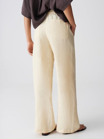 OPUS Linnen broek "Mileni" beige