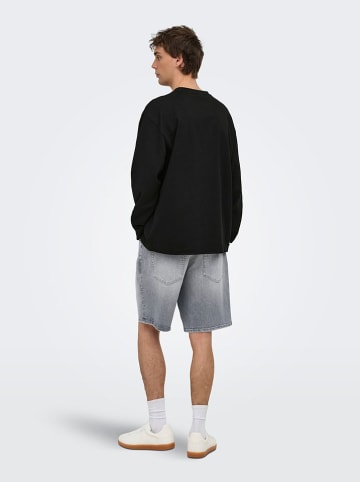 ONLY & SONS Longsleeve in Schwarz