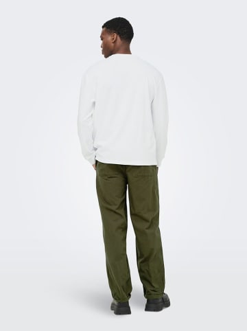 ONLY & SONS Longsleeve in Weiß