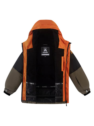 Kamik Winterjacke "Gideon" in Orange/ Schwarz/ Khaki