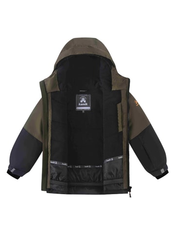 Kamik Winterjacke "Crosby" in Schwarz/ Grün