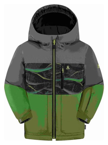 Kamik Winterjacke "Crosby" in Grün/ Grau