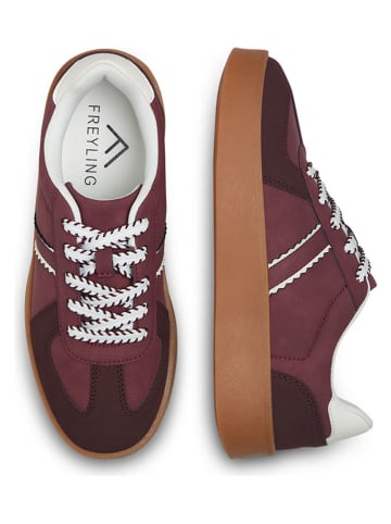 Freyling Sneakersy w kolorze bordowym