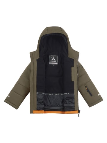 Kamik Dünnere Winterjacke "Amos" in Khaki/ Orange