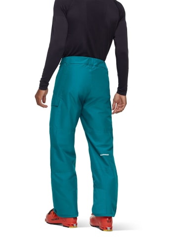 Mammut Spodnie narciarskie "Fall Line HS" w kolorze turkusowym