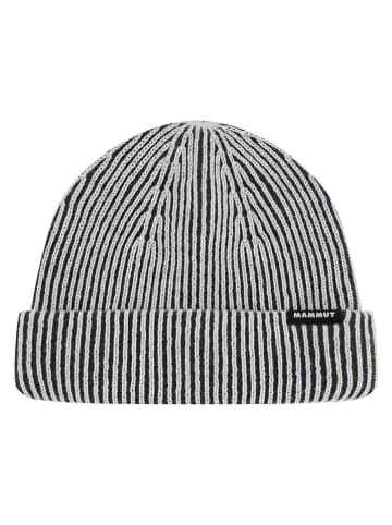 Mammut Beanie in Weiß/ Schwarz