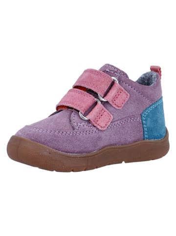 Richter Shoes Leder-Barfußschuhe "Samy" in Lila/ Rosa