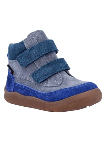 Richter Shoes Leder-Barfußschuhe "Samy" in Hellblau/ Blau