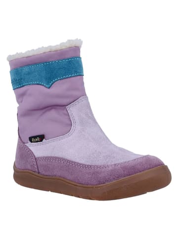 Richter Shoes Leder-Barfußschuhe "Samy" in Lila
