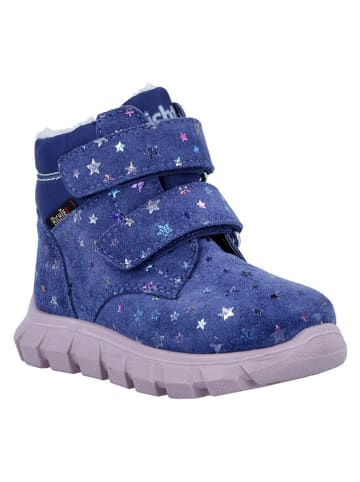 Richter Shoes Leder-Winterstiefel "Snow Mini" in Blau