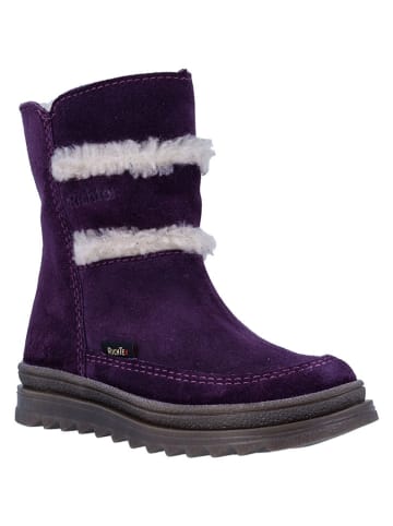 Richter Shoes Leder-Winterboots "Anna" in Lila