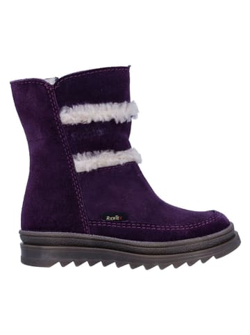 Richter Shoes Leder-Winterboots "Anna" in Lila