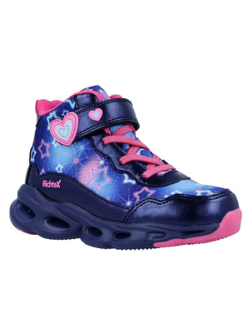 Richter Shoes Sneakersy "Manu" w kolorze granatowo-różowym