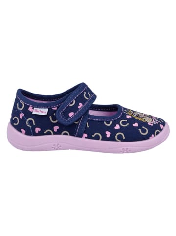 Richter Shoes Hausschuhe "Mia" in Dunkelblau