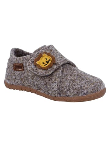 Richter Shoes Hausschuhe "Filzi" in Grau