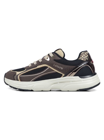 Levi's Kids Sneakersy "Curtis" w kolorze czarno-brązowym