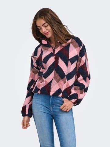 ONLY Fleece trui meerkleurig