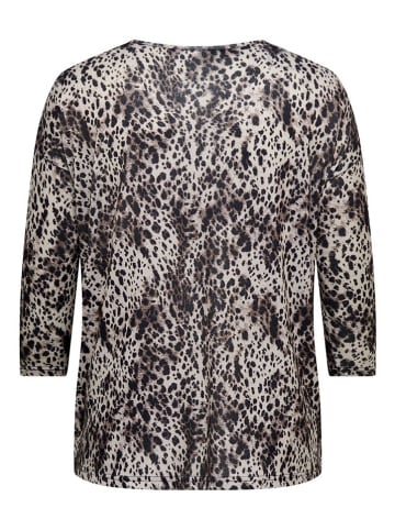 ONLY Carmakoma Bluse in Creme/ Braun