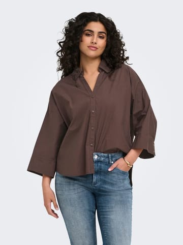 ONLY Carmakoma Blouse bruin/Braun