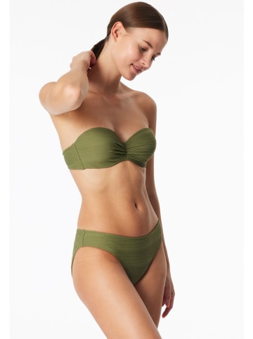 Schiesser Biustonosz bikini w kolorze oliwkowym