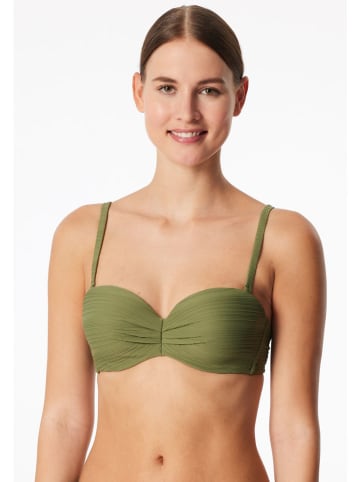 Schiesser Biustonosz bikini w kolorze oliwkowym
