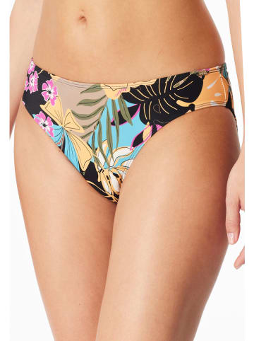 Schiesser Bikini-Hose in Schwarz/ Bunt