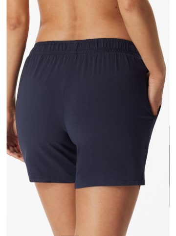 Schiesser Pyjama-Shorts in Dunkelblau