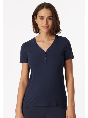 Schiesser Pyjamatop donkerblauw