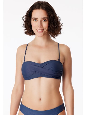 Schiesser Bikini-Oberteil in Dunkelblau