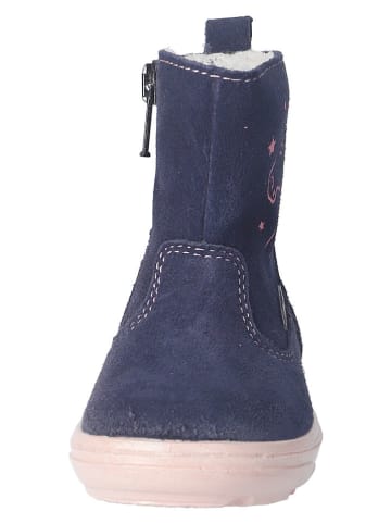 PEPINO Leder-Winterstiefel in Dunkelblau