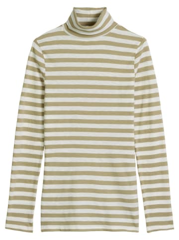 Marc O'Polo DENIM Longsleeve in Oliv/ Creme