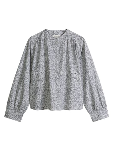 Marc O'Polo Bluse in Grau/ Blau
