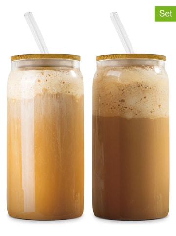 Berlinger Haus 2er-Set: Kaffeegläser in Braun - 550 ml