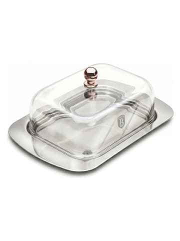 Berlinger Haus Butterdose in Transparent/ Roségold - (L)18,7 x (B)12,3 cm