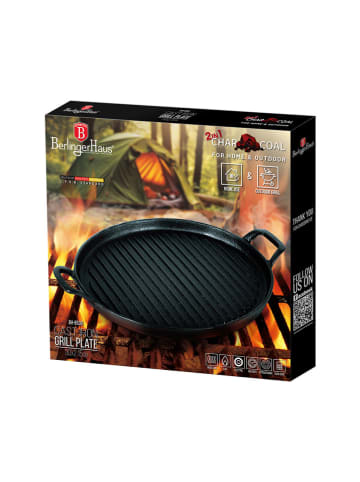 Berlinger Haus Płyta grillowa w kolorze czarnym - Ø 30 cm