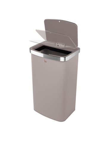 Berlinger Haus Sensor-Mülleimer "Taupe Collection" in Taupe - 60 l