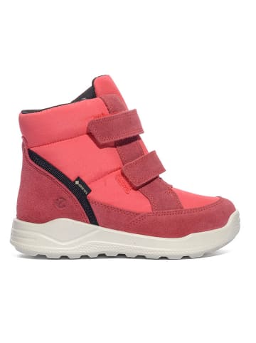 Ecco Leder-Boots in Rot
