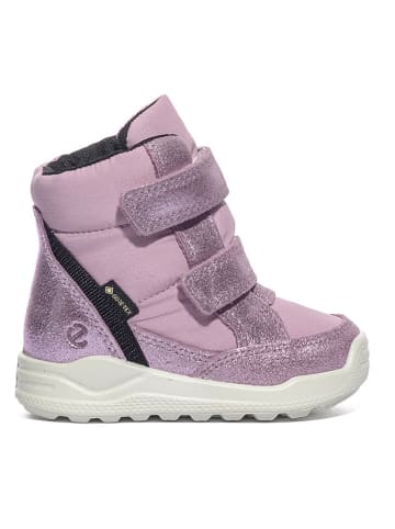 Ecco Leder-Boots in Lila