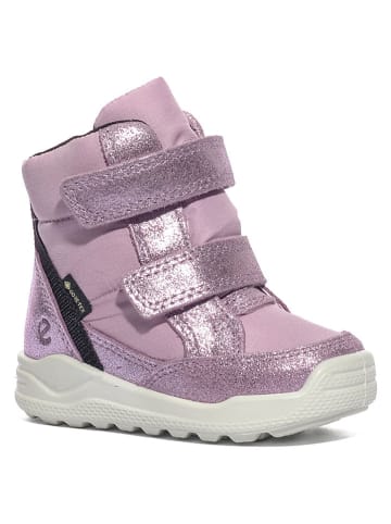 Ecco Leder-Boots in Lila