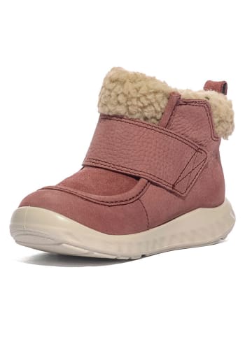 Ecco Leren boots lichtroze