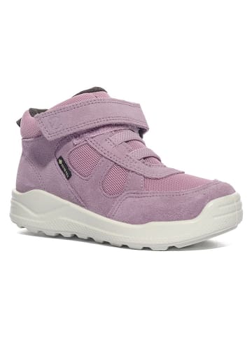 Ecco Leder-Boots in Lila